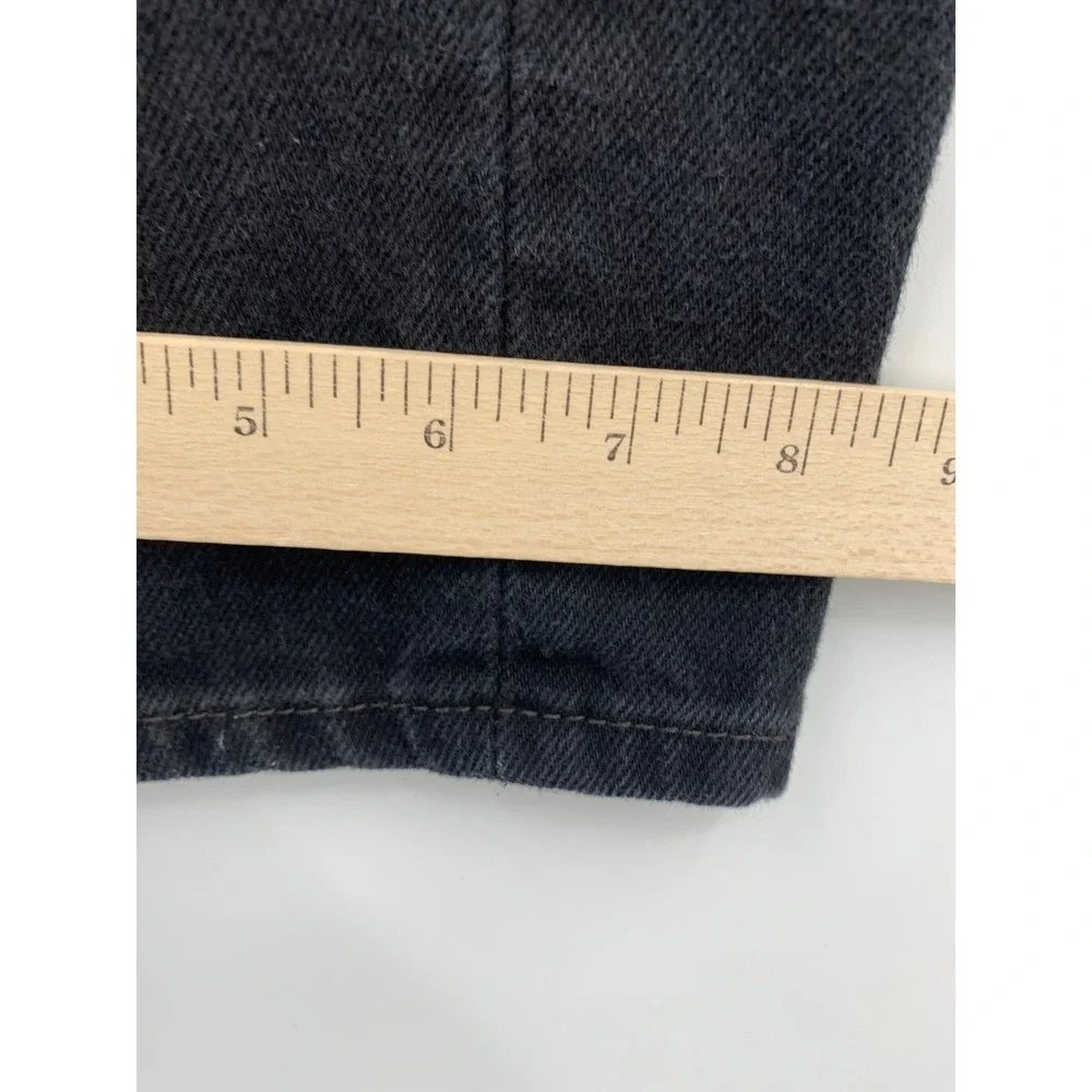 Levis 505 Jeans Mens 34x30 Black Regular Fit Straight Leg Denim Pants